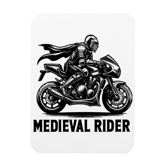 Imán caballero medieval (Vertical)