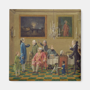 Imán Caballeros británicos en el hogar de sir Horacio