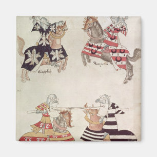 Imán Caballeros Jousting, de Book de sir Thomas Holmes