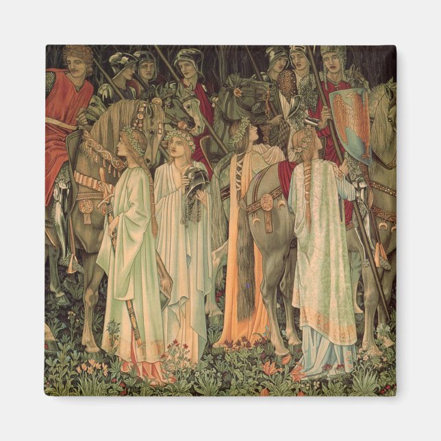 Imán Caballeros medievales de la Mesa Redonda (Frente)