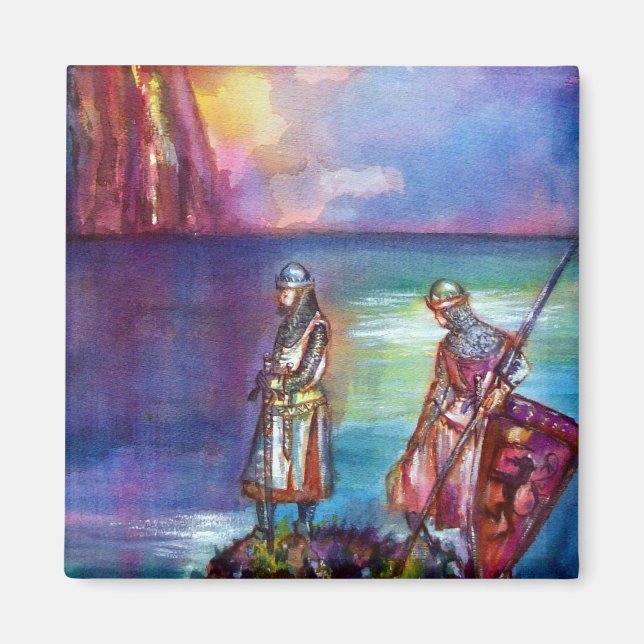 Imán Caballeros medievales de PENDRAGON, Lago Sunset, F (Frente)