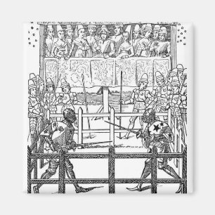 Imán Caballeros medievales Jousting
