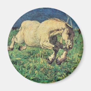 Imán Caballo al galope de Giovanni Segantini, Arte Anti