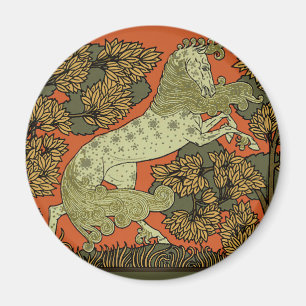 Imán Caballo Art Nouveau de Verneuil: Vintage Ecuestre