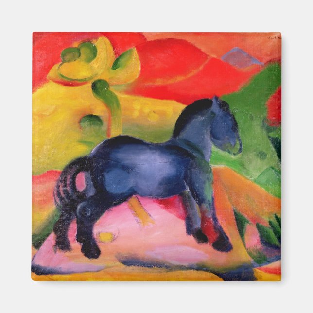 Imán Caballo Azul pequeño, 1912 (Frente)