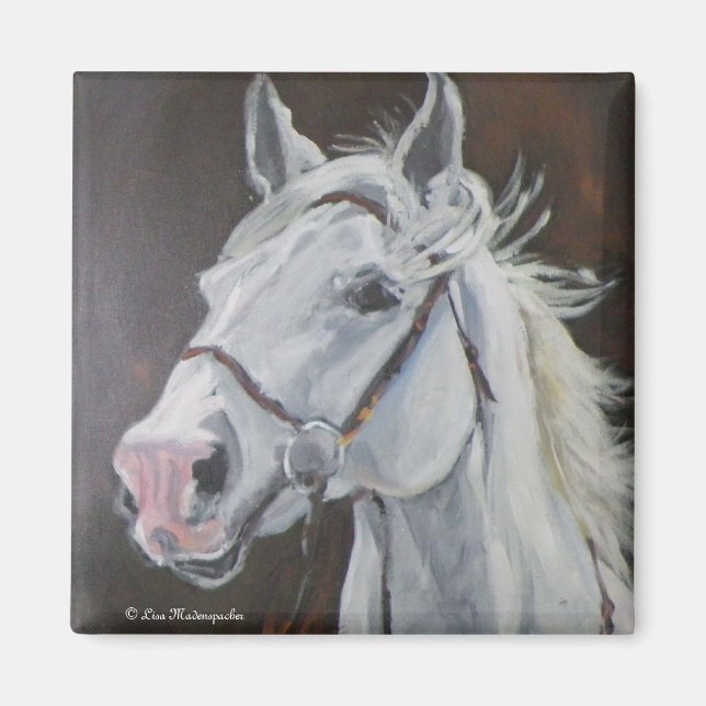 Imán Caballo blanco (Frente)