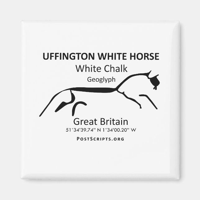 Imán Caballo blanco de Uffington (Frente)