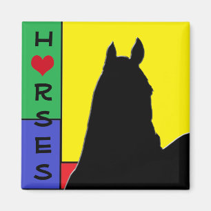 Imán Caballo cardíaco I (Colores primarios)