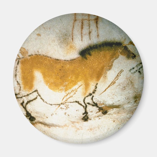 Imán Caballo chino, pinturas de cavernas prehistóricas  (Frente)