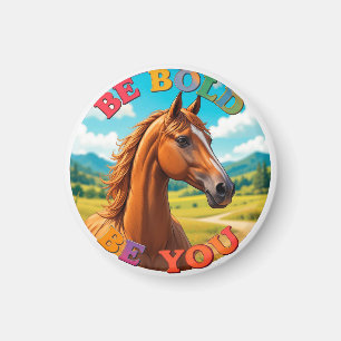 Imán Caballo con cita motivacional