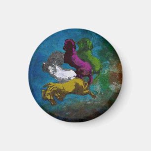 Imán Caballo con colores ~ Botones