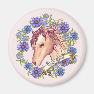 Imán Caballo Daisy Azul