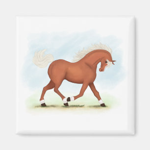 Imán Caballo de acedera con bribón y soca ecuestre