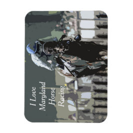 Imán Caballo De Carrera Con Jockey En Magnet Flexible A