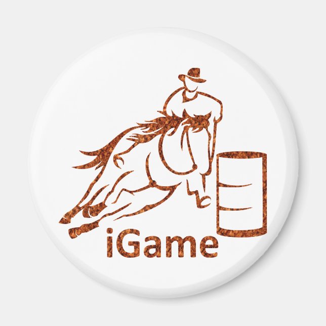 Imán Caballo de Carreras de barril de iGame (Frente)