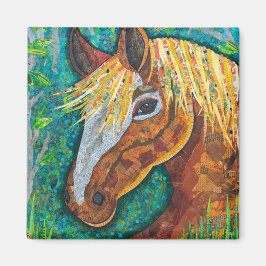 Imán Caballo de castaño