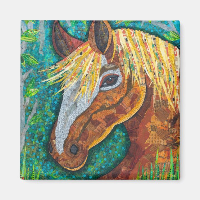 Imán Caballo de castaño (Frente)