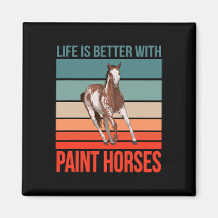 Imán Caballo de equitación La vida es mejor pintura