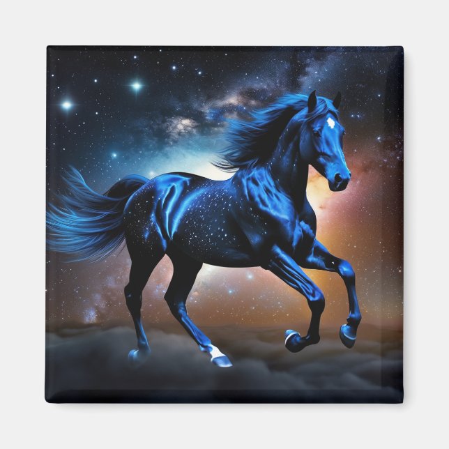 Imán Caballo de Nube Estrellada (Frente)