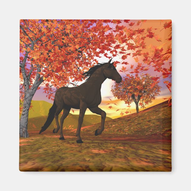 Imán Caballo de otoño (Frente)
