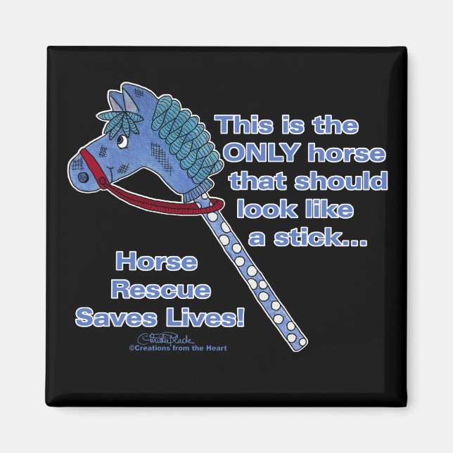 Imán Caballo de palo (Frente)