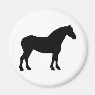 Imán Caballo de proyecto (negro)