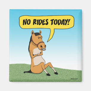 Imán Caballo divertido y enojado