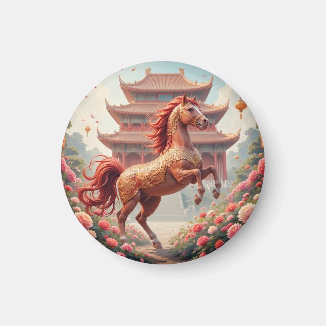 Imán Caballo en año de china  (Frente)