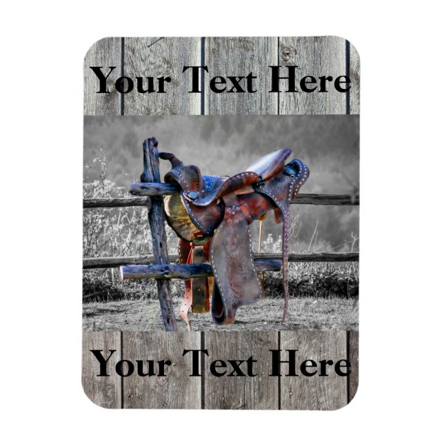 Imán Caballo En La Valla De Corral En Occidente (Vertical)