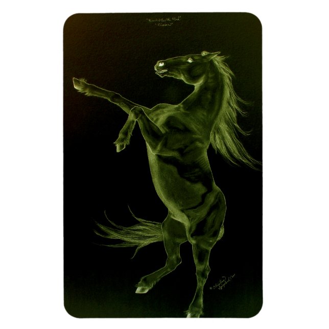 Imán Caballo friesiano criando Flexi Magnet (Vertical)