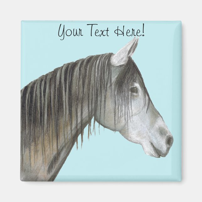 Imán Caballo gris (Frente)