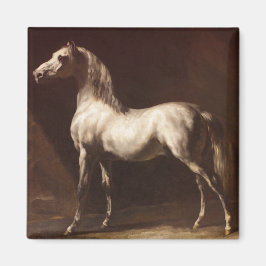 Imán Caballo gris de manzana (por Théodore Géricault)