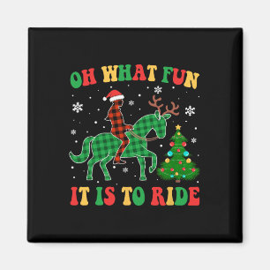 Imán Caballo Groovy Oh Qué Diversión Es Para Los Navida