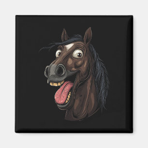 Imán Caballo Guay Con Caballos De Lengua En Caballo En 
