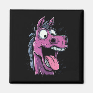 Imán Caballo Guay Con Caballos De Lengua En Caballo En 