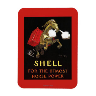 Imán Caballo mecánico con Shell Oil