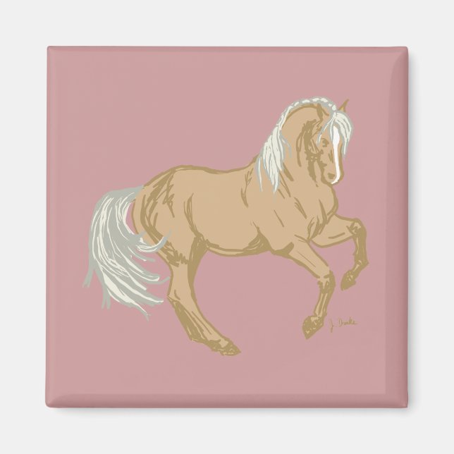 Imán Caballo Palomino (Frente)