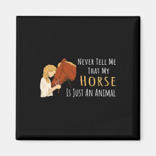 Imán Caballo Que Dice Por Los Amantes De Los Caballos