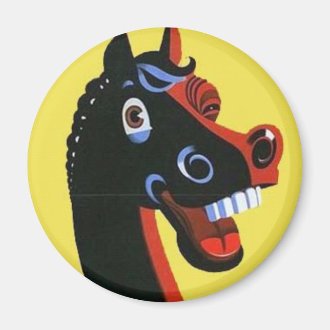 Imán Caballo riéndose (Frente)