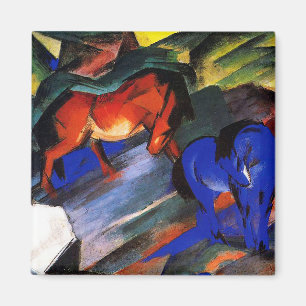 Imán Caballo rojo y azul de Franz Marc