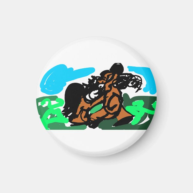 Imán Caballo salvaje  (Frente)