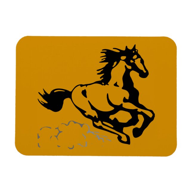 Imán Caballo silvestre y libre (Horizontal)