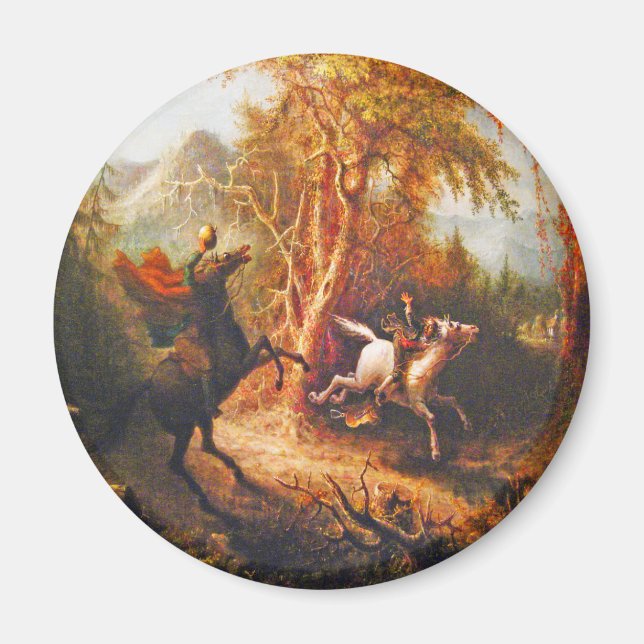 Imán Caballo sin cabeza persiguiendo a Ichabod Crane (Frente)