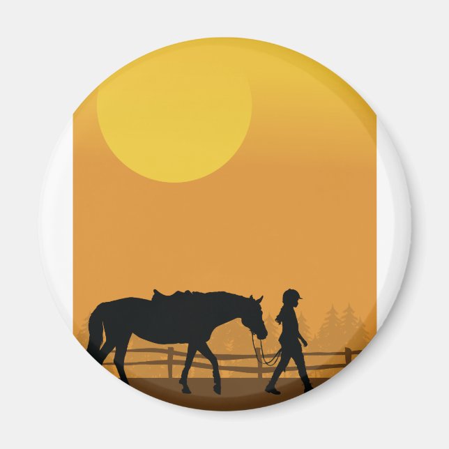 Imán Caballo y niño (Frente)