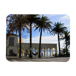 Imán Caballo Y Transporte En El Paseo De Nerja, España