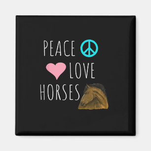 Imán Caballos de amor por la paz Caballos de Caballo en