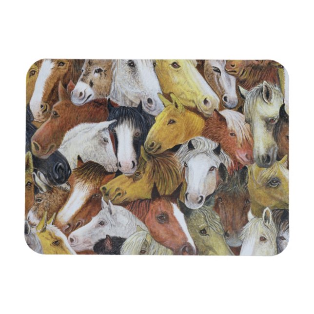 Imán Caballos de caballos (Horizontal)