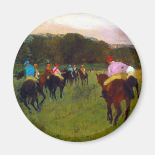 Imán Caballos de carreras Edgar Degas en Longchamp