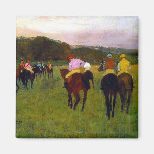 Imán Caballos de carreras Edgar Degas en Longchamp