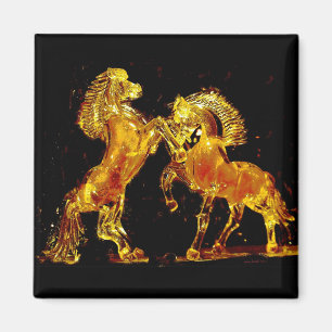 Imán Caballos de cristal de Murano Italia